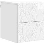 vidaXL Спален шкаф с монтаж на стена Бял гланц 34, 5 x 33 x 40 см (898813)