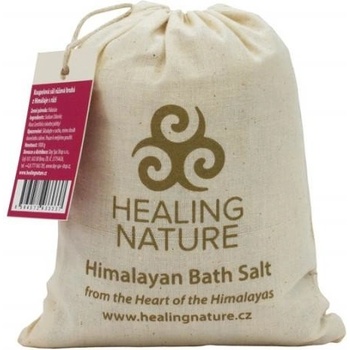 Healing Nature koupelová sůl s květem levandule a růže 1 kg