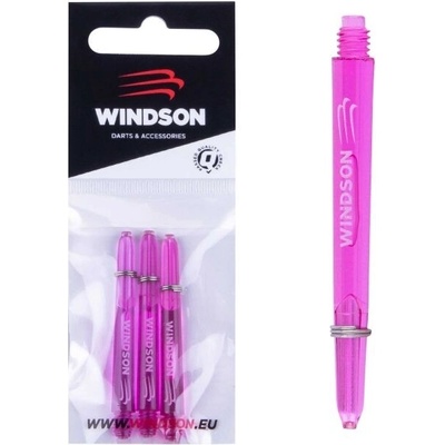 Windson NYLON SHAFT SHORT 3 KS Set náhradných nylonových násadiek, ružová
