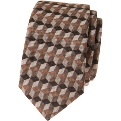 Avantgard kravata Lux Slim 571-1995 béžová – Zboží Dáma