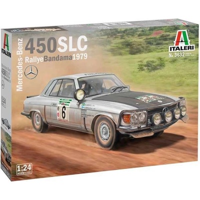 Italeri Model Kit auto 3632 Mercedes Benz 450SLC Rallye Bandama 1979 1:24