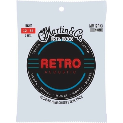 Martin Retro Light 3-Pack Струни за акустична китара (41Y23MM12PK3)