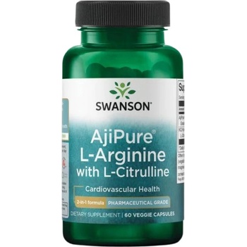 Swanson AjiPure L-Arginine With L-Citrulline [60 капсули]