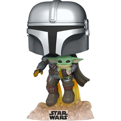 Funko Фигура Funko POP! Television: The Mandalorian - Mando Flying with Jet Pack #402