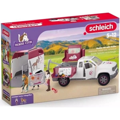 Schleich: Horse Club Mobilní auto veterináře s přívěsem 42704