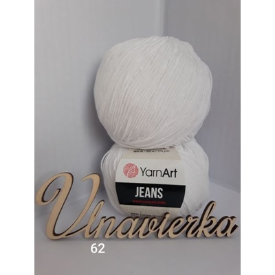 YarnArt Jeans 62 Biela