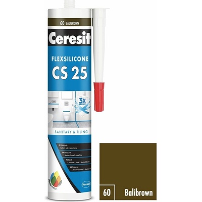 Ceresit CS 25 Sanitárny Silikón 280 g Balibrown