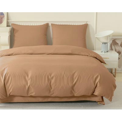 Textilomanie Obliečky z mikrovlákna LANTA hnedé 70x90 140x200