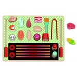 Tooky Toy Tooky Toy: Дървен комплект играчки за грил с аксесоари