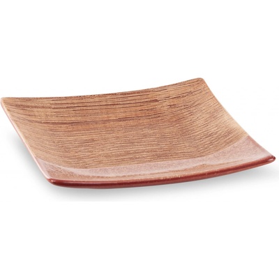 EUROFIRANY SADA DEKORAČNÝ TANIER ELDA 01 22 X 22 X 4 cm ČERVENÝ 2 ks
