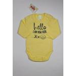 SUNNY KIDS Боди с дълъг ръкав Hello, рипс, 68