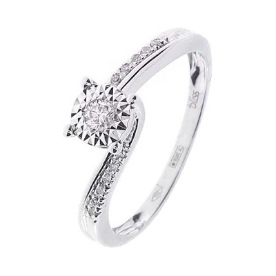 Bliss Диамантен пръстен от бяло злато Bliss 20088289 (20088289)