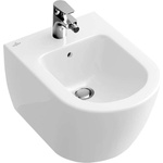 Villeroy & Boch Subway 2.0 - Конзолно биде, с преливник, 375x565 mm, алпийско бяло 54000001 (54000001)