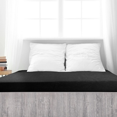 4Home froté prestieradlo Ideál čierna 200x200