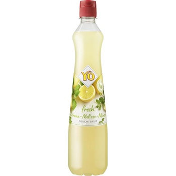 YO Fresh sirup citron+meduňka+máta, 0,7 l