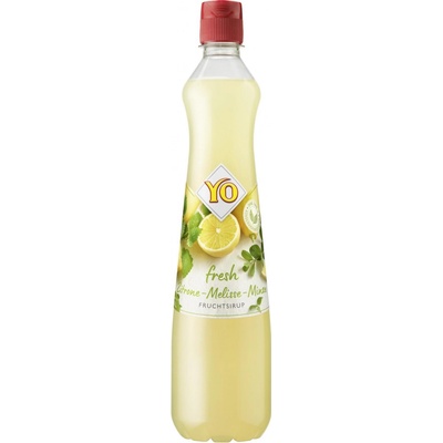 YO Fresh sirup citron+meduňka+máta, 0,7 l
