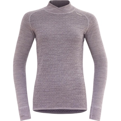 Devold Dámske funkčné tričko Kvitegga Merino 230 Cross Neck fialová