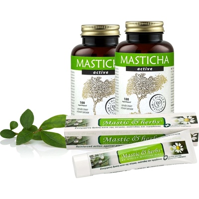 APOTHECARY Masticha Active 200 kapslí + zubní pasta
