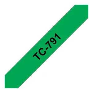 Brother P-Touch TC-791 black on green 9mm (TC791) - xtreme