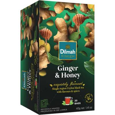 Dilmah Černý čaj Zázvor Med 20 x 2 g