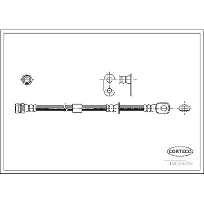 Brzdová hadica CORTECO 19033592
