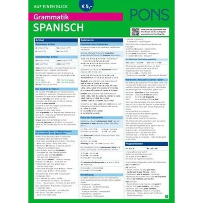 PONS Grammatik auf einen Blick, Spanisch
