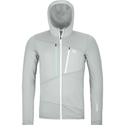 Ortovox Мъжко вълнено яке Ortovox Fleece Grid Hoody Fleece jacket - Grey Ice - размер M (005-5246-1112)