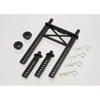 Body mount, rear/ body mount posts, front (2)/body washer, r, TRX7315 (TRX7315)