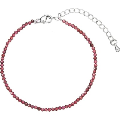 Evolution Group Korálkový náramok s červenými granátmi 43055.3 garnet