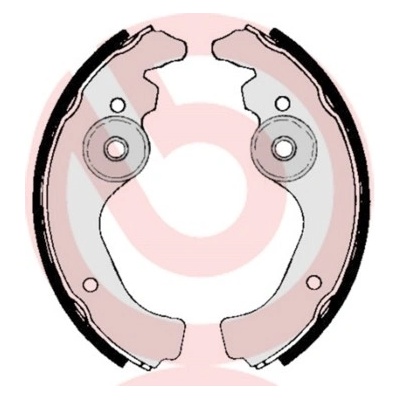 BREMBO Sada brzdových čelistí S23502