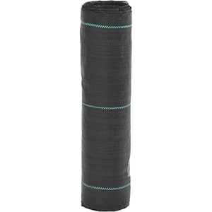 vidaXL Мембрана за плевели, черна, 0, 5x50 м, полипропилен (4005139)