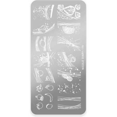 Nicole Diary Razítkovací destička 176 Šťavnaté ovoce Letní motivy – Zbozi.Blesk.cz