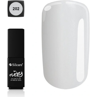 Silcare gel lak Flexy 202 Bílá 4,5 g