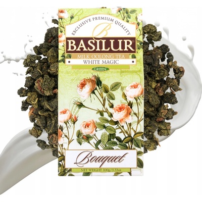 Basilur Čaj zelený MILK OOLONG mléčný listový White Magic 100 g