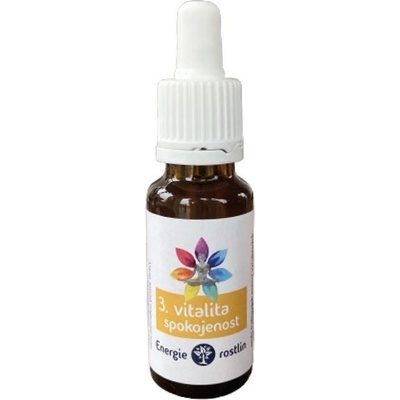 Energie rostlin Bachove esencie Vitalita a spokojnosť 20 ml
