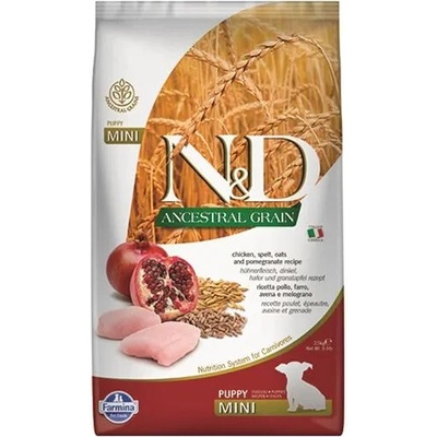 N&D Ancestral Grain kuřecí a granátové jablko puppy malé 2,5 kg