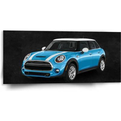 Sablio Obraz Mini sedan Černé pozadí - 110x50 cm