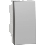 Schneider Electric SE Бутон NO/NC 1 мод. цвят Алуминий Unica - NU313630 (NU313630)