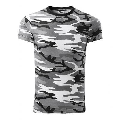 Malfini camouflage 144 / Камуфлажна унисекс тениска - камуфлажно сива xxl (1443217)