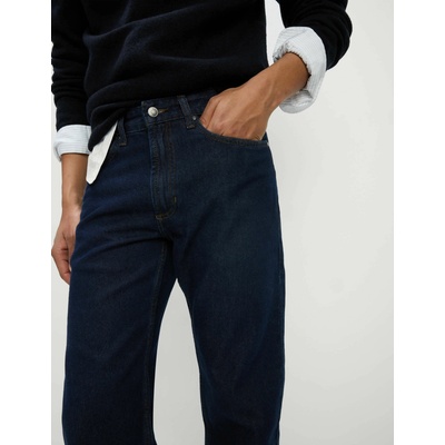 Marks & Spencer Гладки дънки с права кройка от чист памук Marks & Spencer тъмносини Marks & Spencer | Sin | МЪЖЕ | 32 31