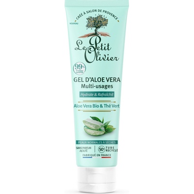 Le Petit Olivier Multifunkční hydratační gel aloe vera a zelený čaj 150 ml