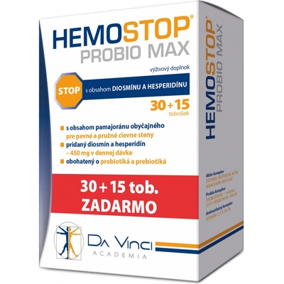 Da Vinci Academia HemoStop Probio MAX EKO balenie 45 kapsúl