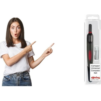 ROTRING Kružidlo kovové s hrotom univerzálne "Compact"