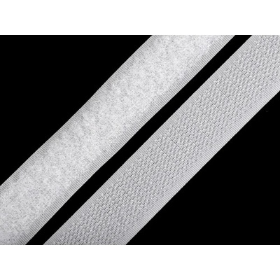 Suchý zip bílý 20mm cena za m2