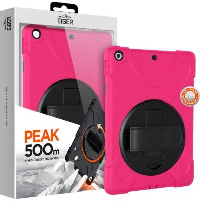 Eiger Peak 500m Case - удароустойчив хибриден кейс от най-висок клас за iPad 7 (2019), iPad 8 (2020) (розов)