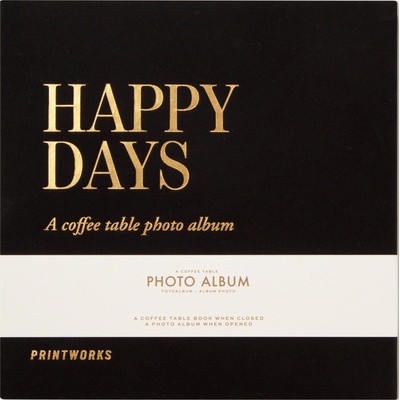 Printworks Фотоалбум Printworks Happy Days малък черен (PW00525)
