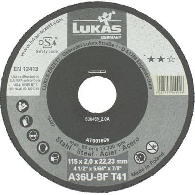 Lukas Řezný kotouč 115 x 2,0 mm AT001656V9802