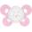 Chicco Силиконова залъгалка Chicco - Physio Comfort, Розово зайче, 0-6 m (N0325/1)