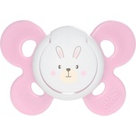 Chicco Силиконова залъгалка Chicco - Physio Comfort, Розово зайче, 0-6 m (N0325/1)