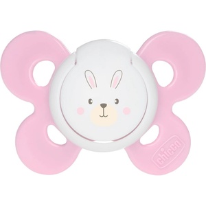 Chicco Силиконова залъгалка Chicco - Physio Comfort, Розово зайче, 0-6 m (N0325/1)